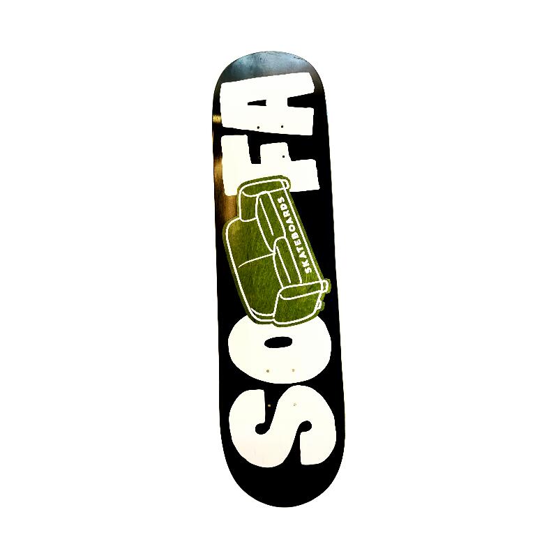 Deck Logo 8.125 - Green - Sofa Skateboards