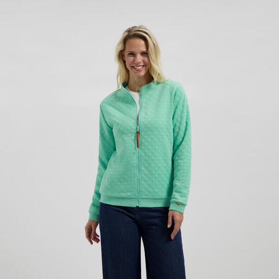 MGO Francis Donna - Gilet outdoor - Fodera in pile - Verde menta