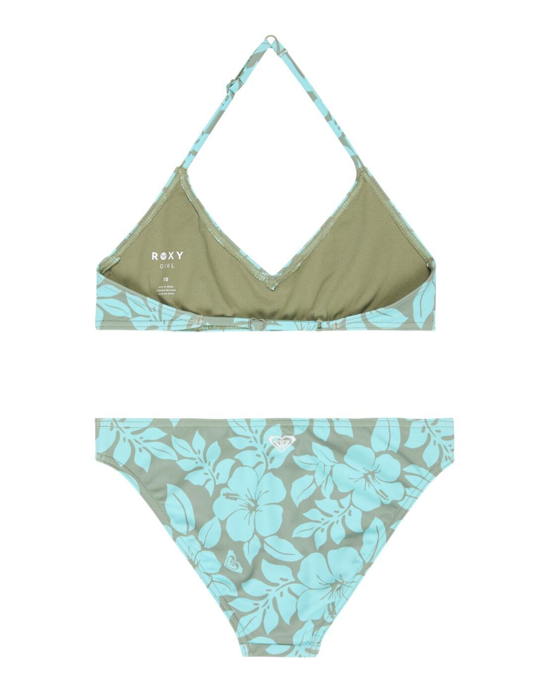 Ensemble bikini triangle deux pièces Vert Fille 2/3