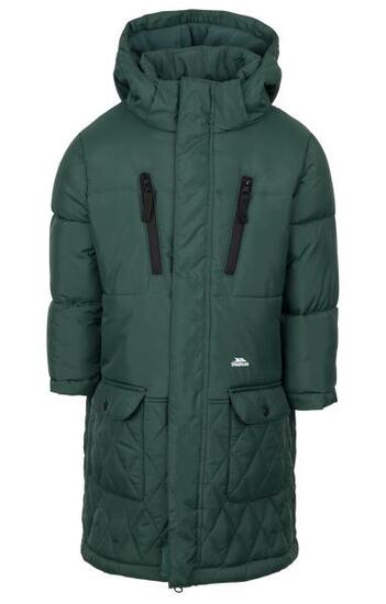 Trespass Orrin Veste Unisexe Enfant Matelassée avec Capuche Amovible