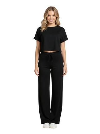 Pantalon de yoga Serenity Flow en noir