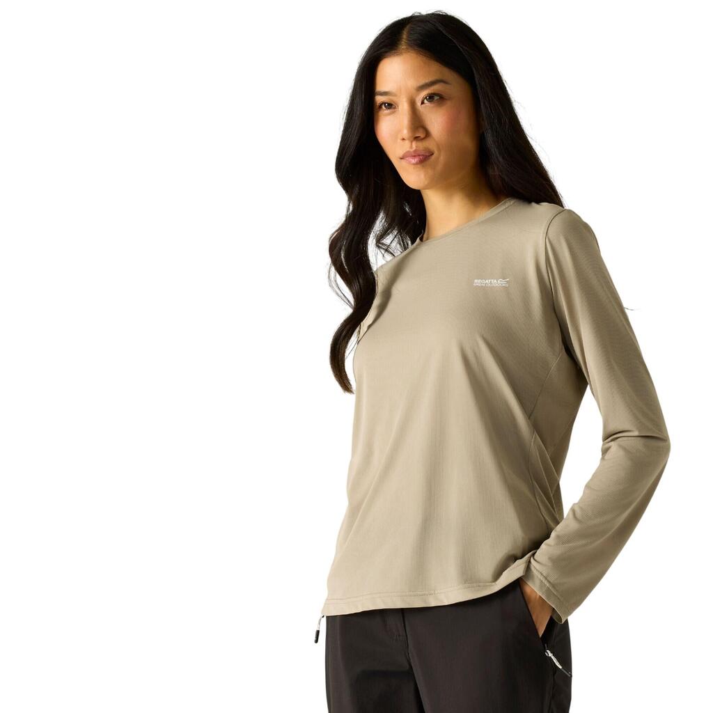 Womens/Ladies Mindo Insect Repellent LongSleeved TShirt (Parchment)