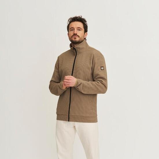 Pavo Herren - Outdoor Strickjacke - Hellbraun