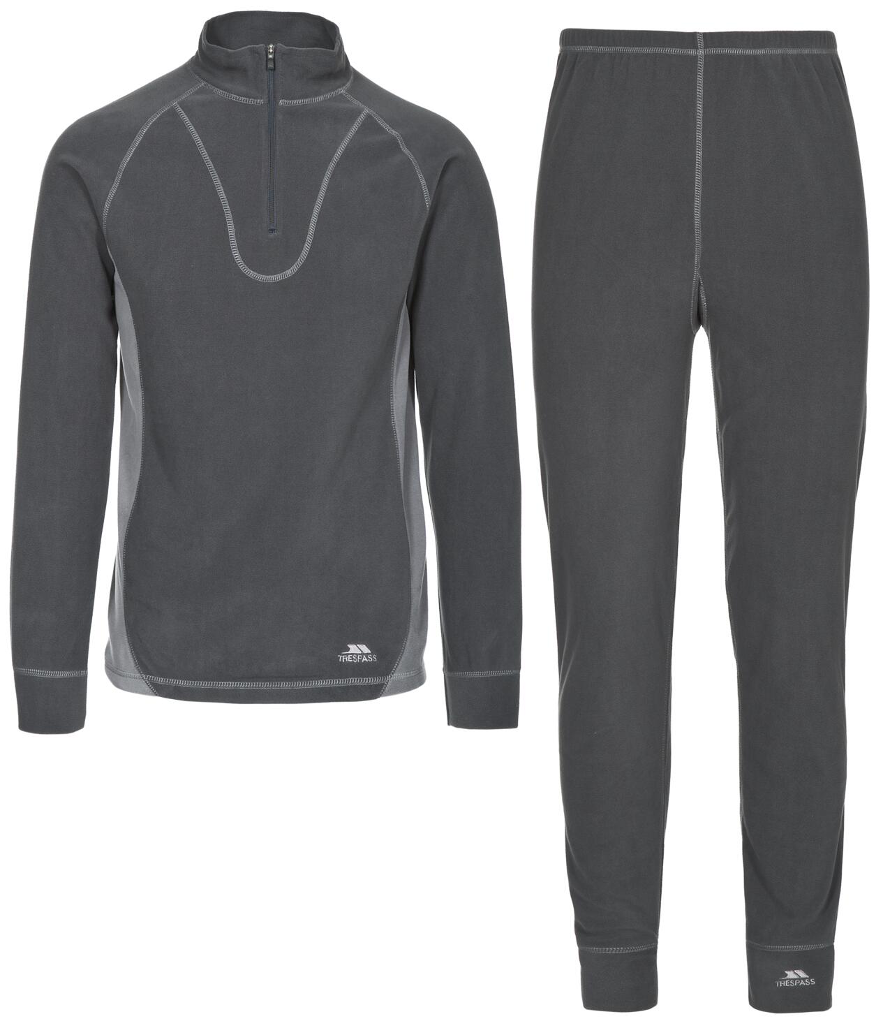 Trespass Thriller - B Unisex M/Fleece Base Layer Cement X 1/2