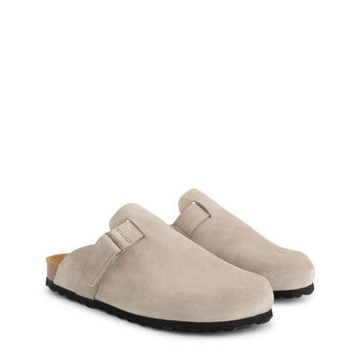 Torsby heren - clogs - suede - grijs