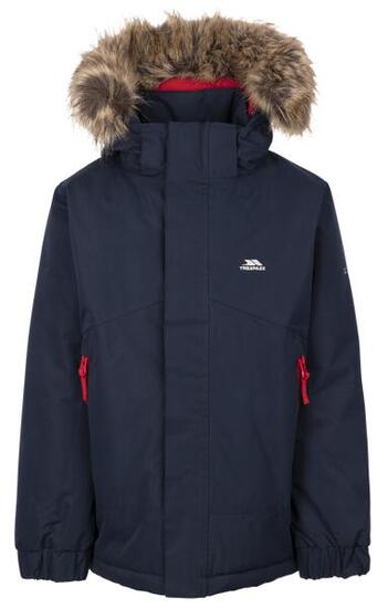 Trespass Wyald - Veste de pluie unisexe pour enfants, bleu marine