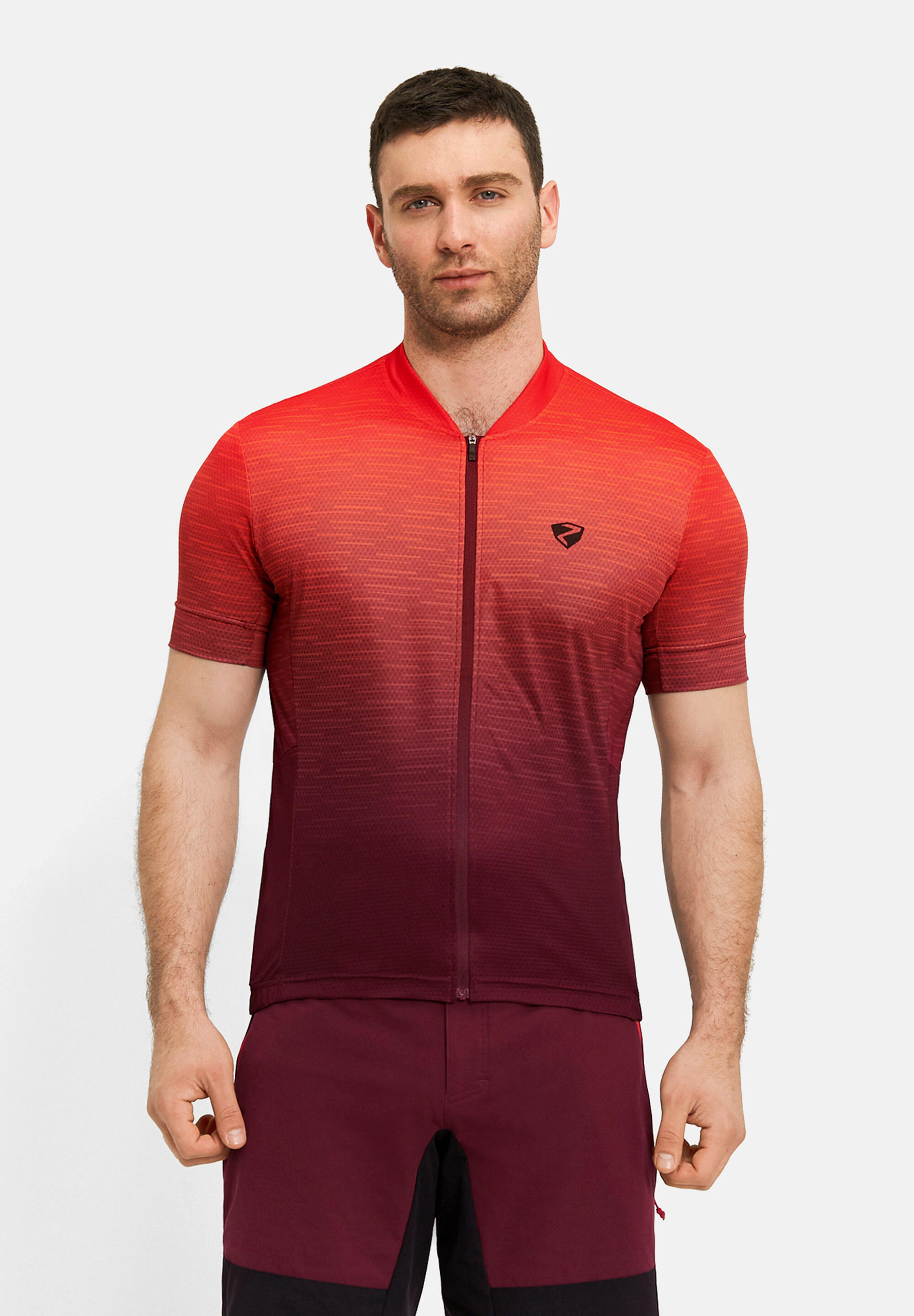 Kurzärmeliges Radtrikot NELETE-Z cognac 3/5