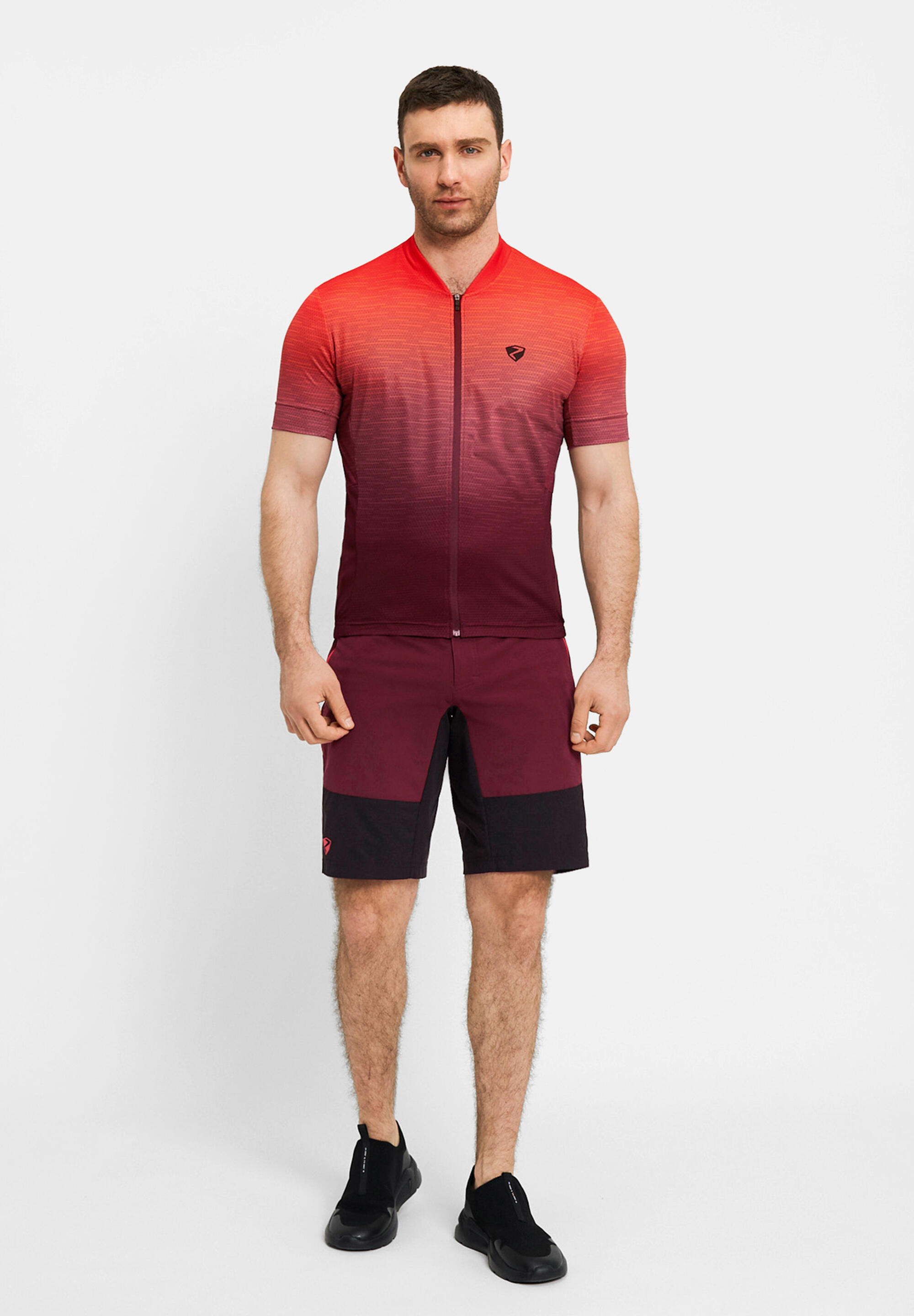 Kurzärmeliges Radtrikot NELETE-Z cognac 4/5