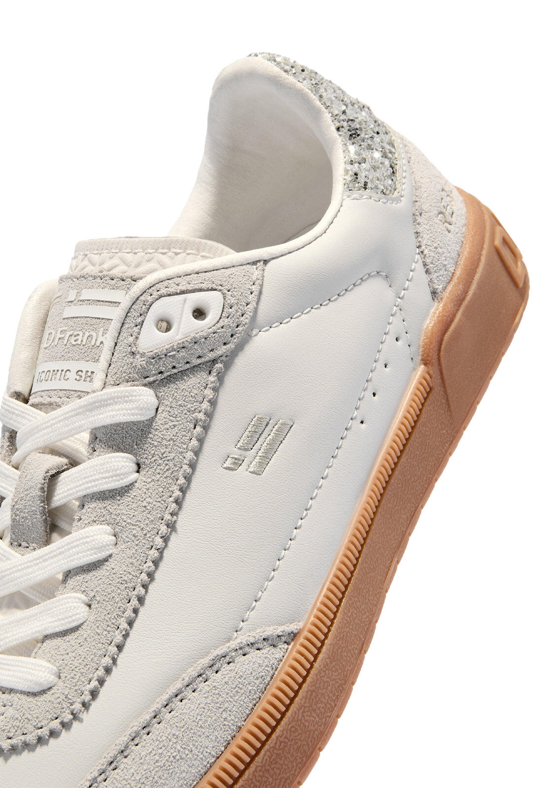 Zapatillas D. Franklin Rebel Basic White /SIlver Glitter 4/4