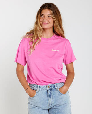 Rip curl molokai relaxed tee - super pink