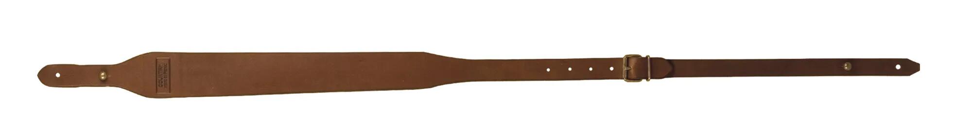 Bretelle Pour Carabine De Chasse En Cuir Gras 1/2
