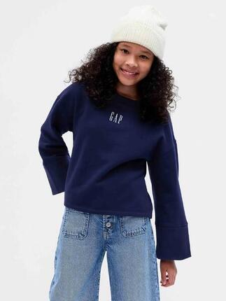 Sweat fille Gap avec logo bleu foncé