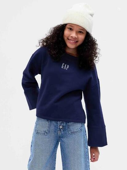 Sweat fille Gap avec logo bleu foncé