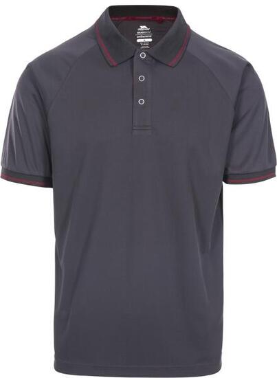 Polo actif Trespass Bonington pour homme - Gris foncé