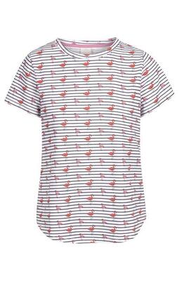 Trespass cara- dames casual top witte flamingo streep