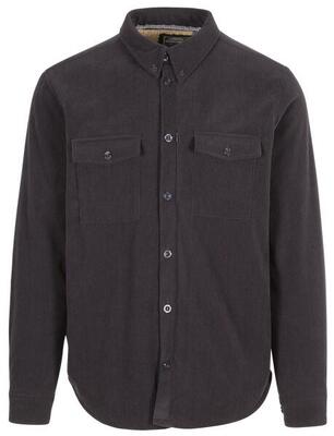 Trespass Dattin - Camicia in velluto a coste grigio scuro