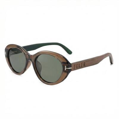 Zonnebril van hout feler 2611-3 unisex, maat 52 mm