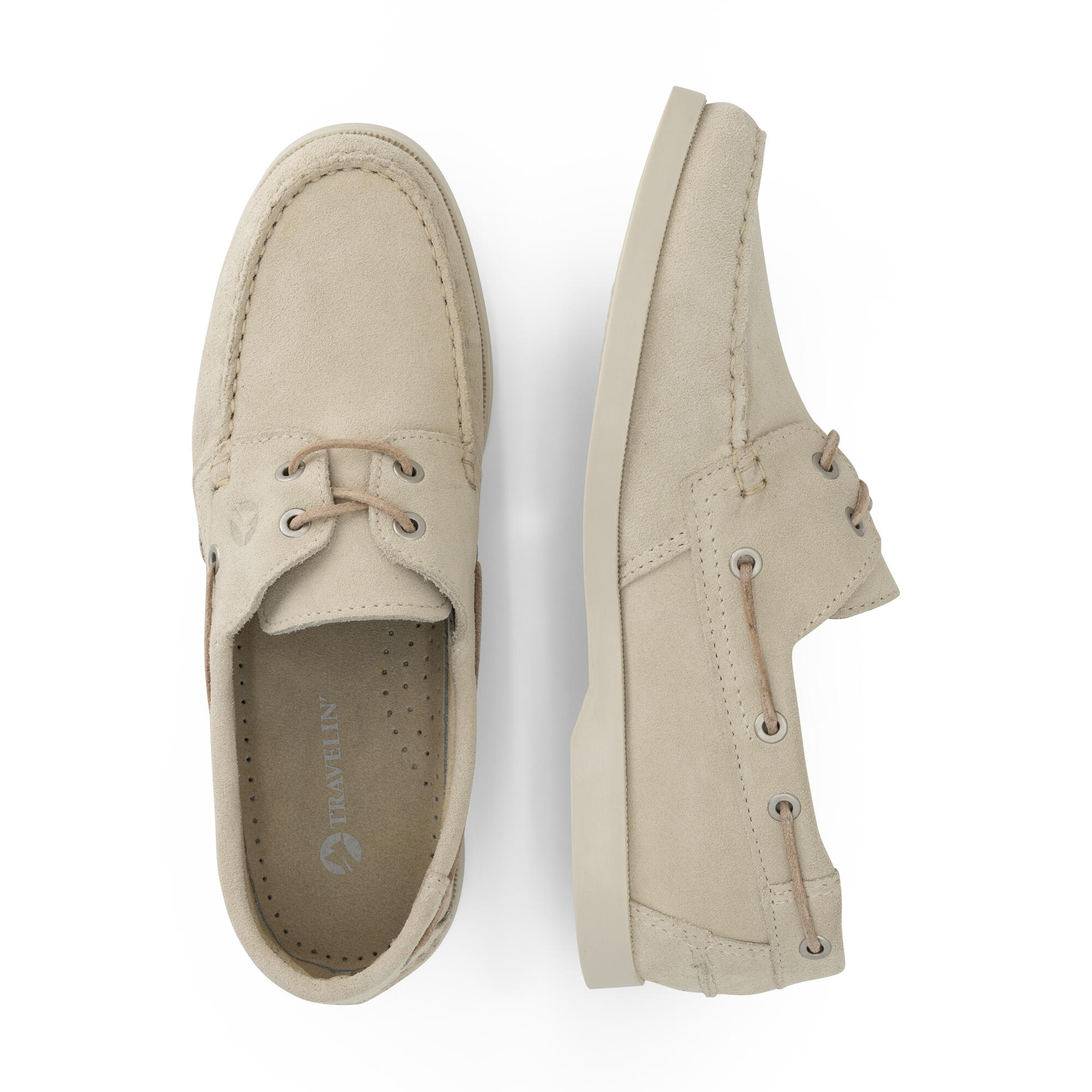 Krokvag Uomo - Scarpe da barca - Camoscio - Sabbia 4/6