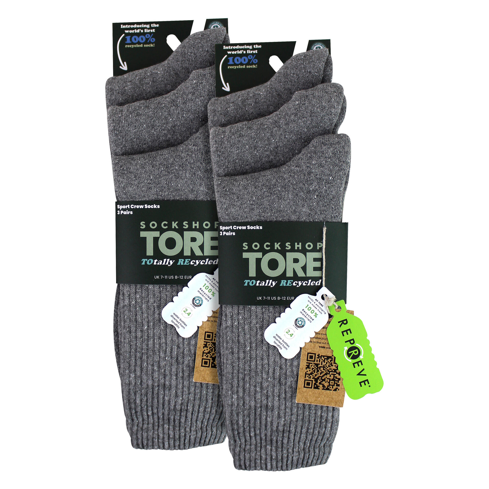SOCKSHOP TORE - Lot de 6 paires de chaussettes de sport coton homme 2/5