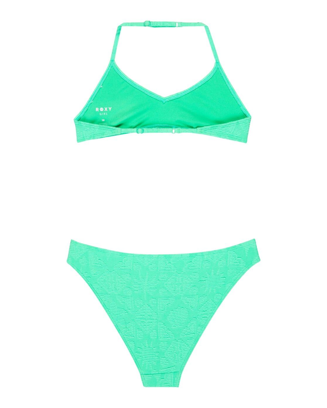 Bikini triangular HIPPIE HOUR SET Verde Niña 2/3
