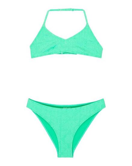 Zweiteiliges Triangel-Bikini-Set HIPPIE HOUR SET Grün Mädchen 6-16