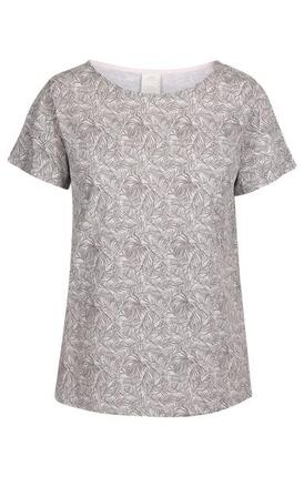 Trespass Simona - Top femme manches courtes gris chiné imprimé