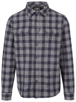 Trespass Portlaw - Camicia casual da uomo a quadri grigio blu