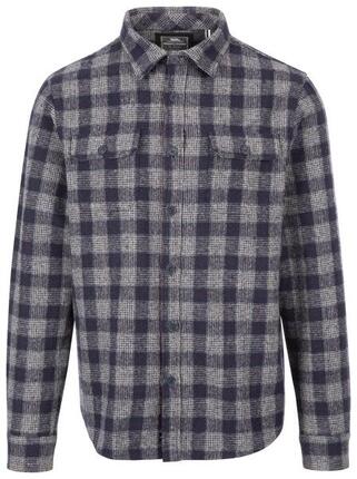 Trespass Portlaw - Chemise décontractée pour Homme Gris Bleu Carreaux