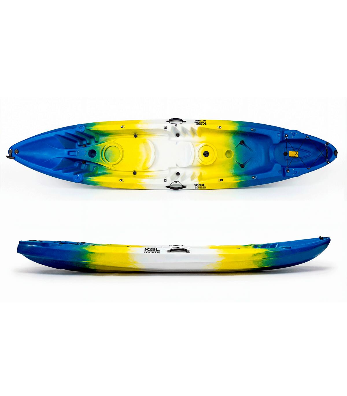 Caiaque duplo 2+1 Kol Outdoor Oceanus Aquasport (372 x 86 cm) 2/5
