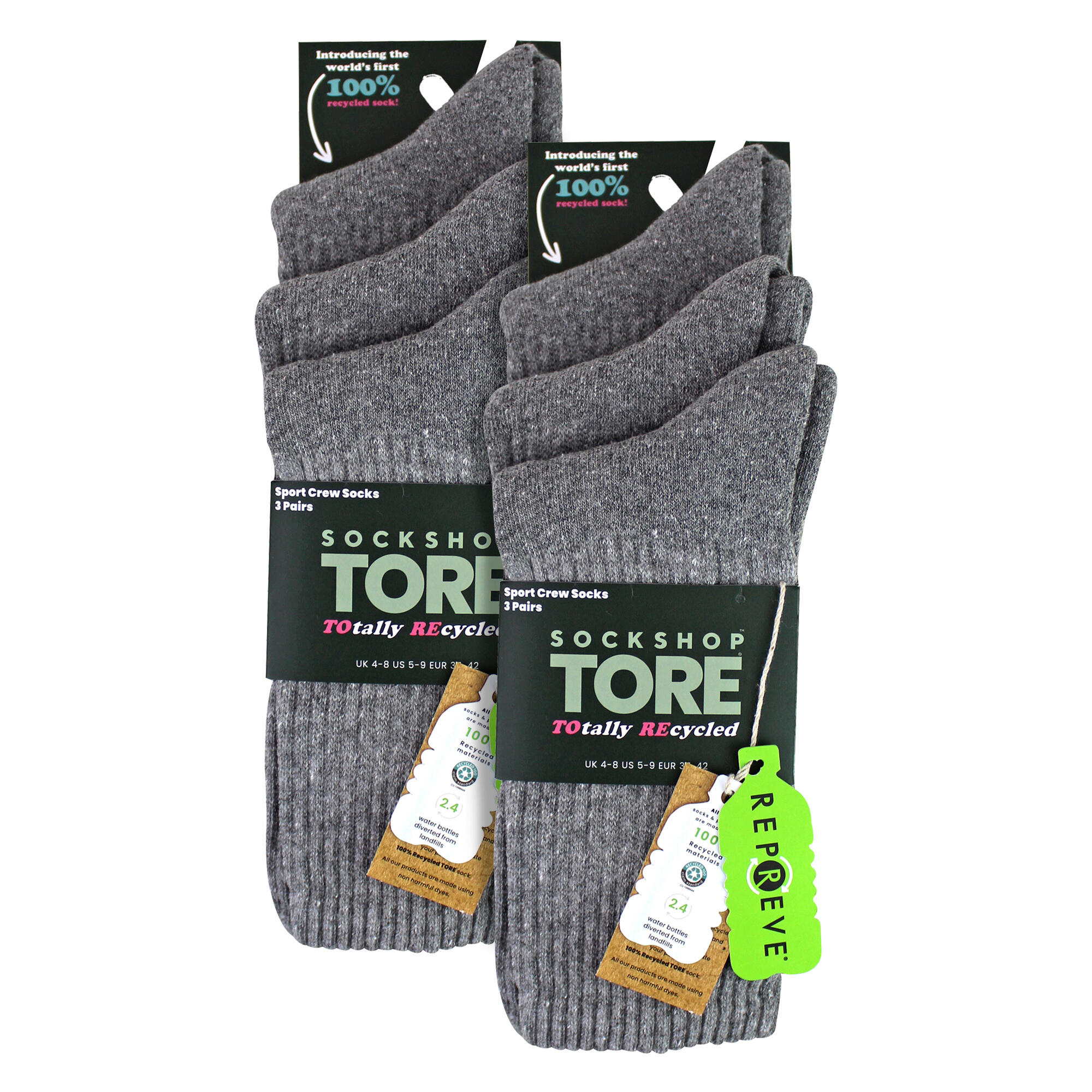 SOCKSHOP TORE - Lot de 6 paires de chaussettes de sport coton femme 2/5