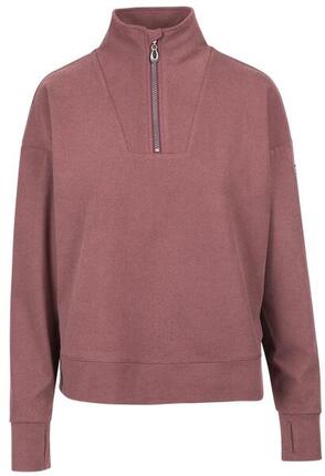 Trespass Happen top femme rayures velours brossé rose