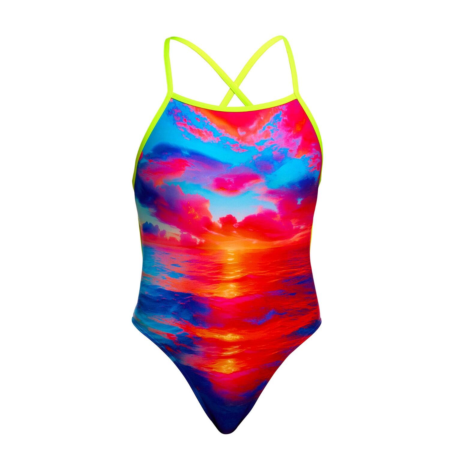 Funkita Sunset Delight Badeanzug Damen zum Binden 4/7