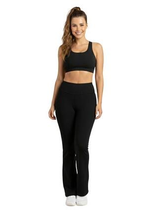 Leggings Luna Flare Pocket en noir