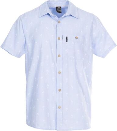 Trespass Slapton Palm Chemise Homme Manche Courte Bleu Pâle