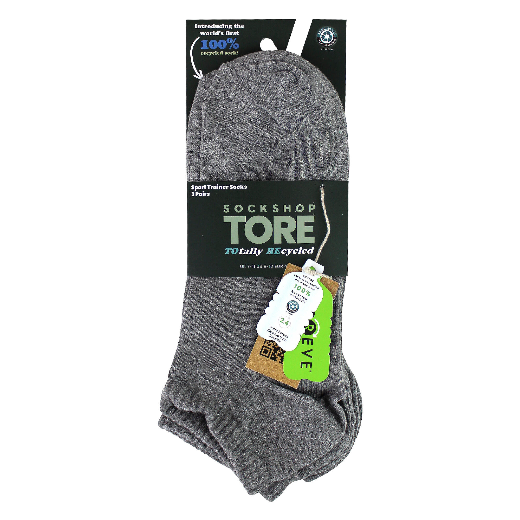 SOCKSHOP TORE - Lot de 3 paires de socquettes de sport homme 2/5