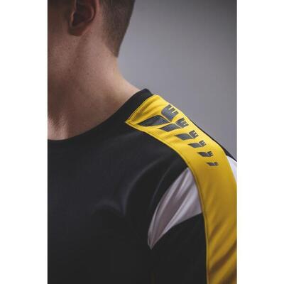 Erima celebration 125 t-shirt function zwart/geel junior