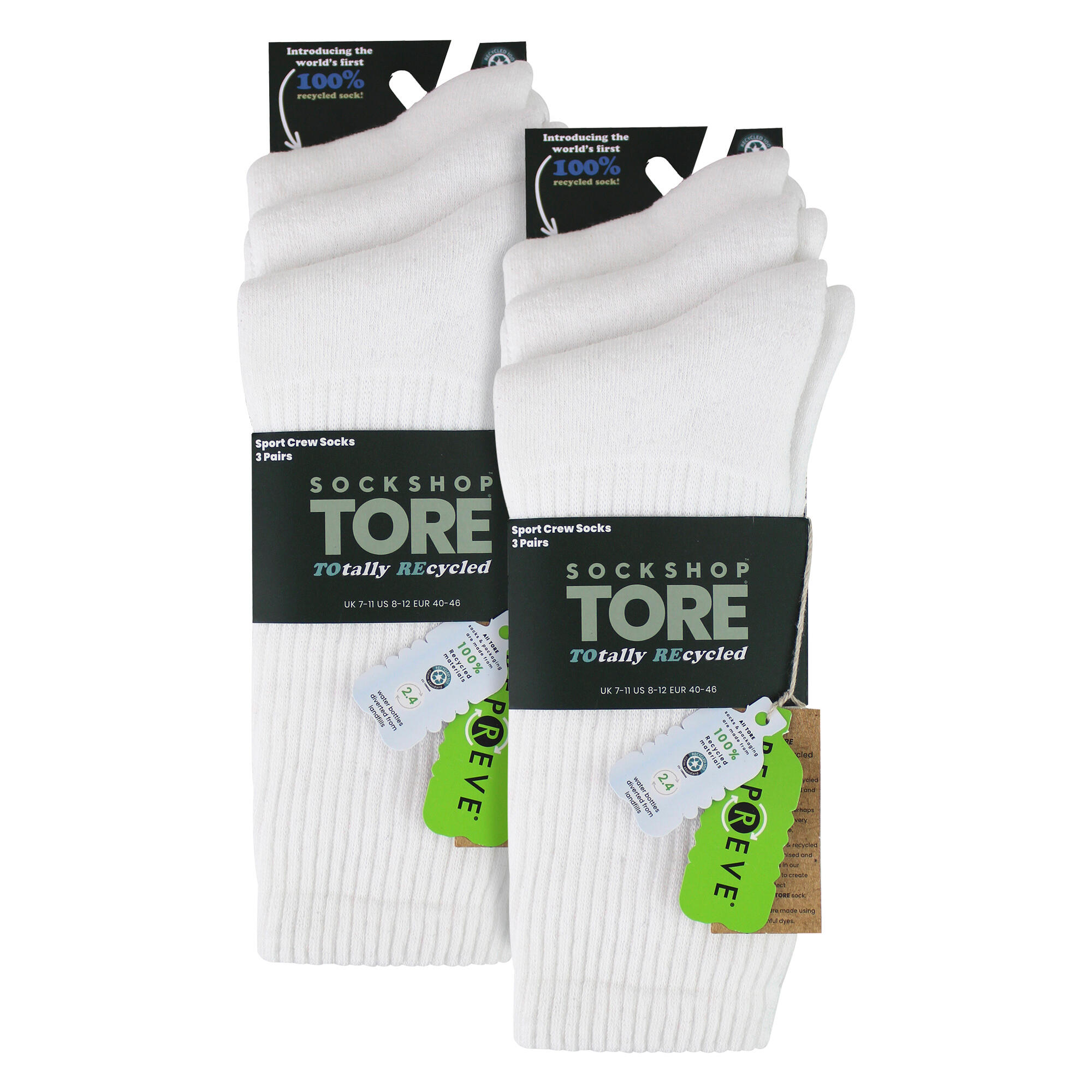 SOCKSHOP TORE - Lot de 6 paires de chaussettes de sport coton homme 2/5