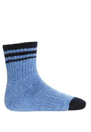 Trespass Vic Kinder-Socken, halblang, Anti-Blasen, leuchtend blau meliert