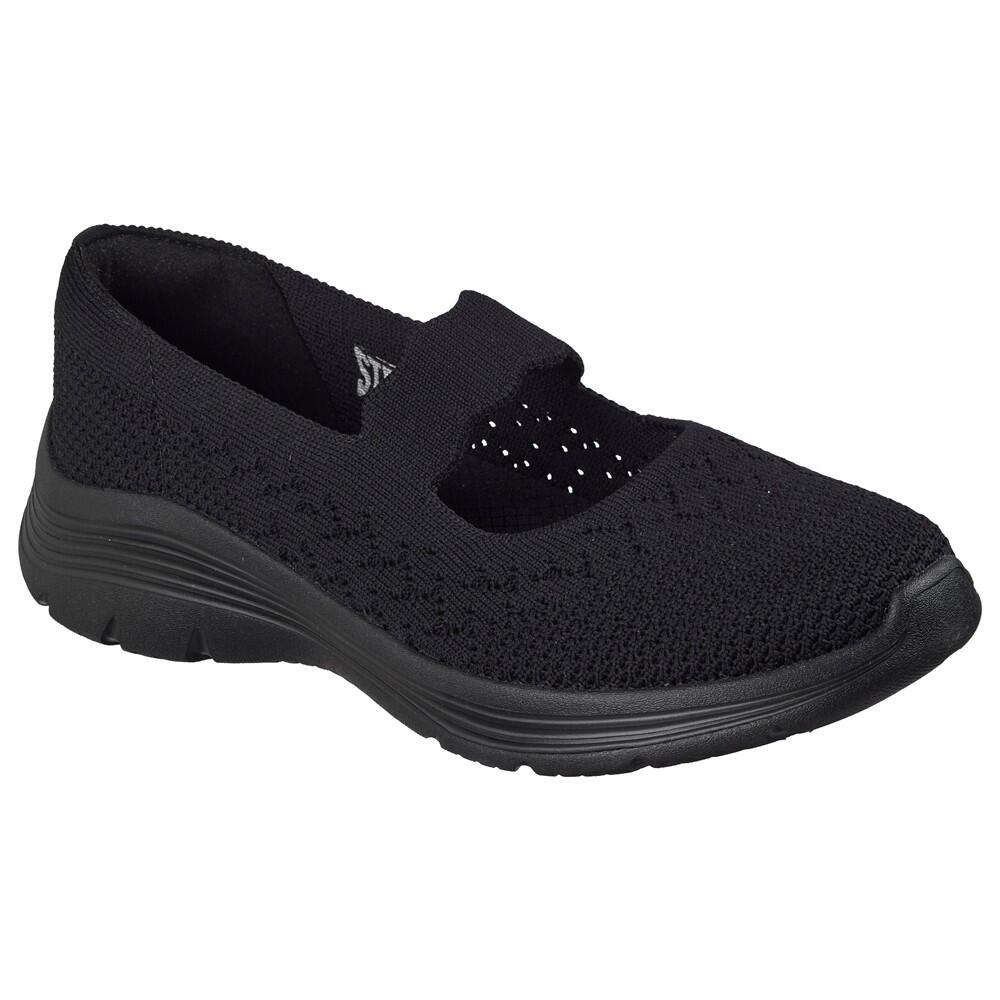 Y Fresca Bailarina FEMME Skechers Bedford tissu NOIR 2/7
