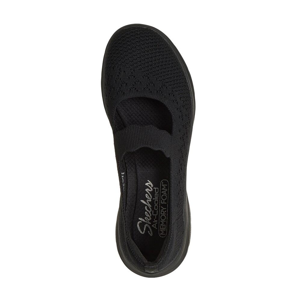 Y Fresca Bailarina FEMME Skechers Bedford tissu NOIR 5/7