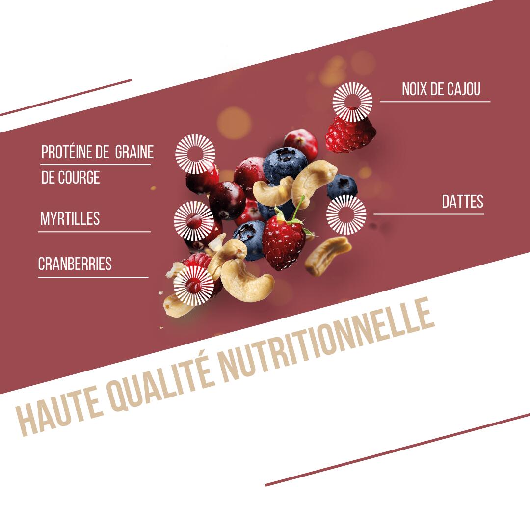 Protein Bar Red Fruits & Cashew 50 g 3/7