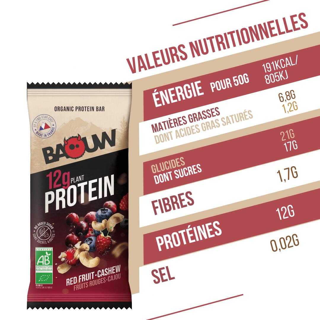 Protein Bar Red Fruits & Cashew 50 g 7/7