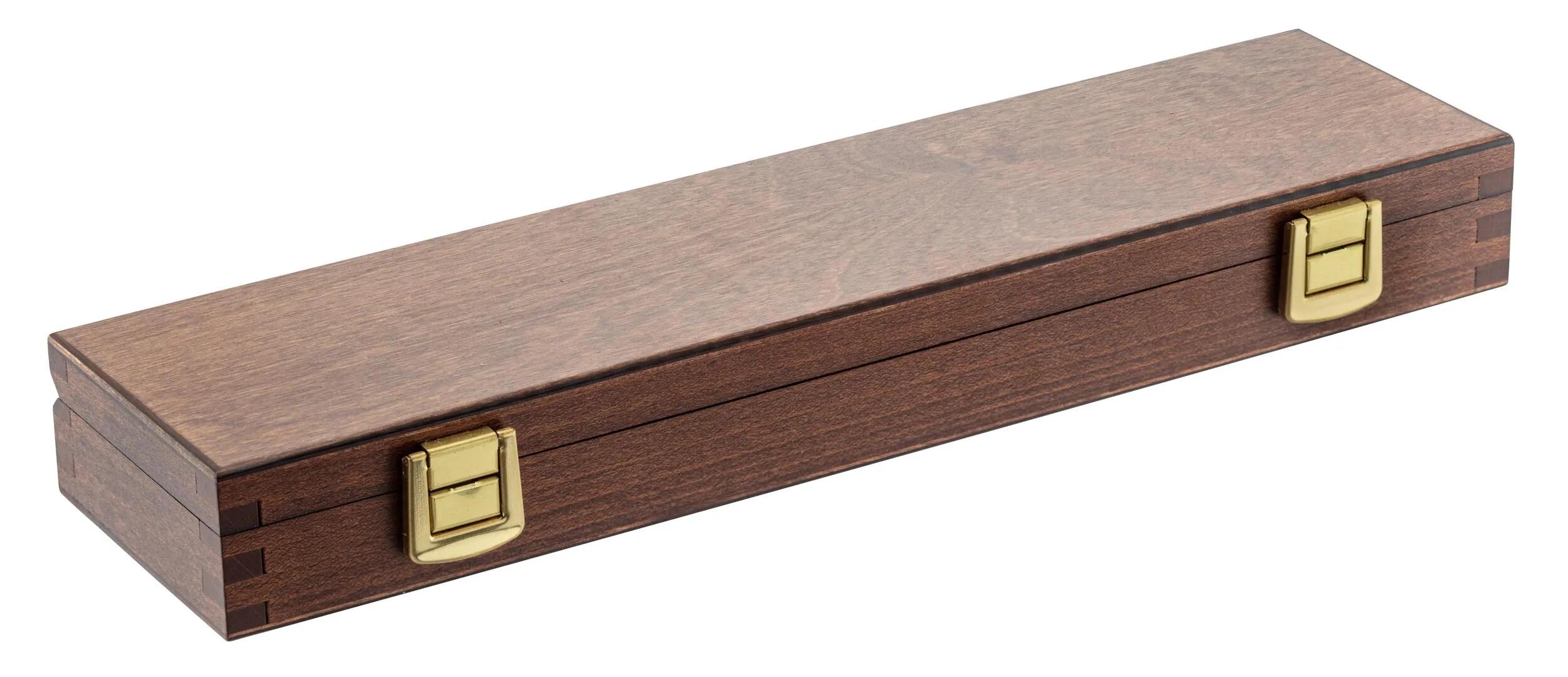 Coffret de Nettoyage En Bois Pour Fusil Calibre 16 4/4