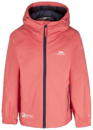 2058 Trespass Qikpac veste de pluie enfant packaway unisexe - Blush 2/3