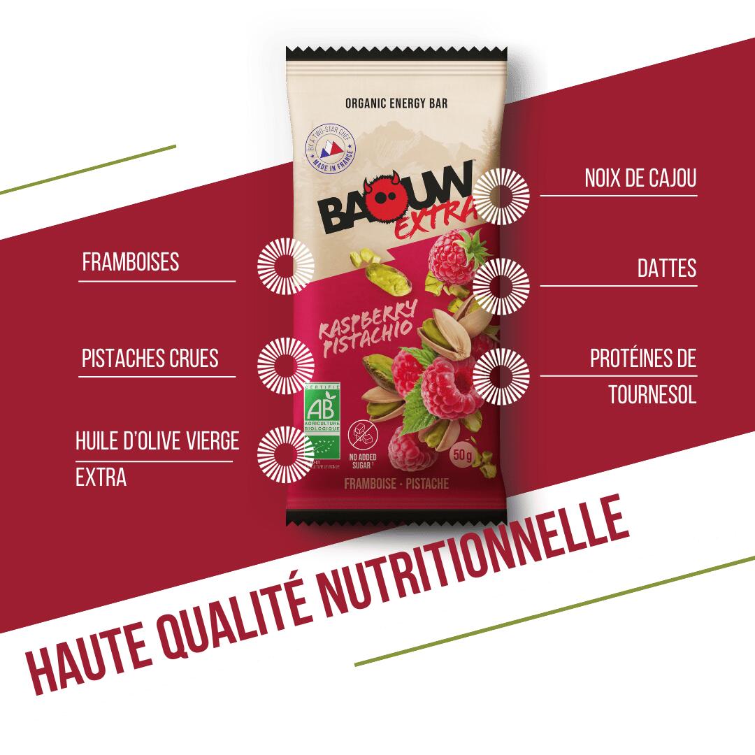 Barre Extra BIO Framboises & Pistaches 50g 3/7