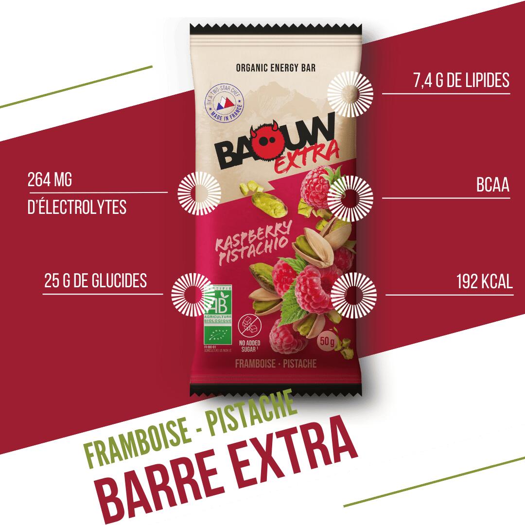 Barre Extra BIO Framboises & Pistaches 50g 2/7