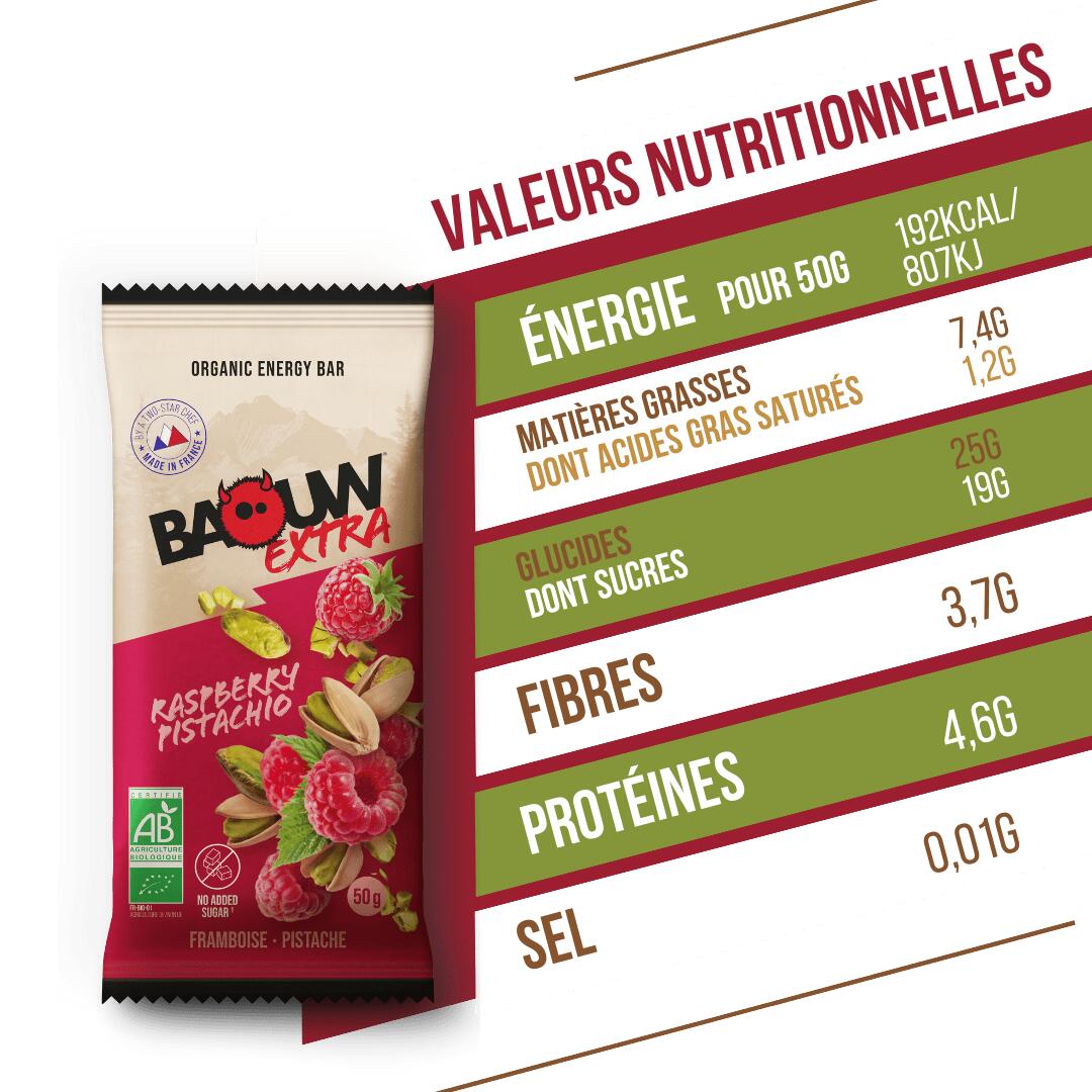 Barre Extra BIO Framboises & Pistaches 50g 7/7