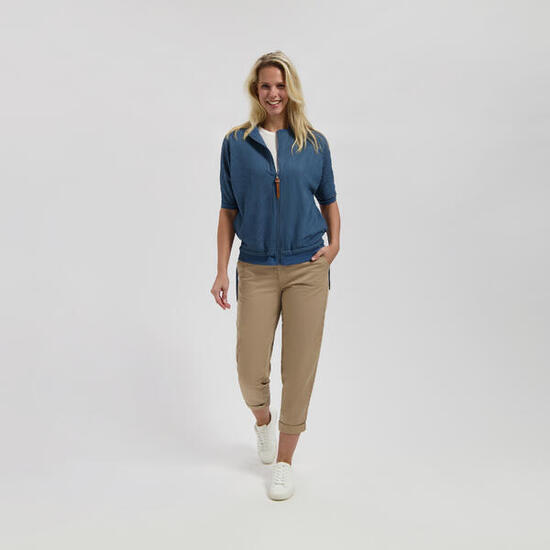 Yule Damen - Strickjacke - Kurzarm - Mintgrün