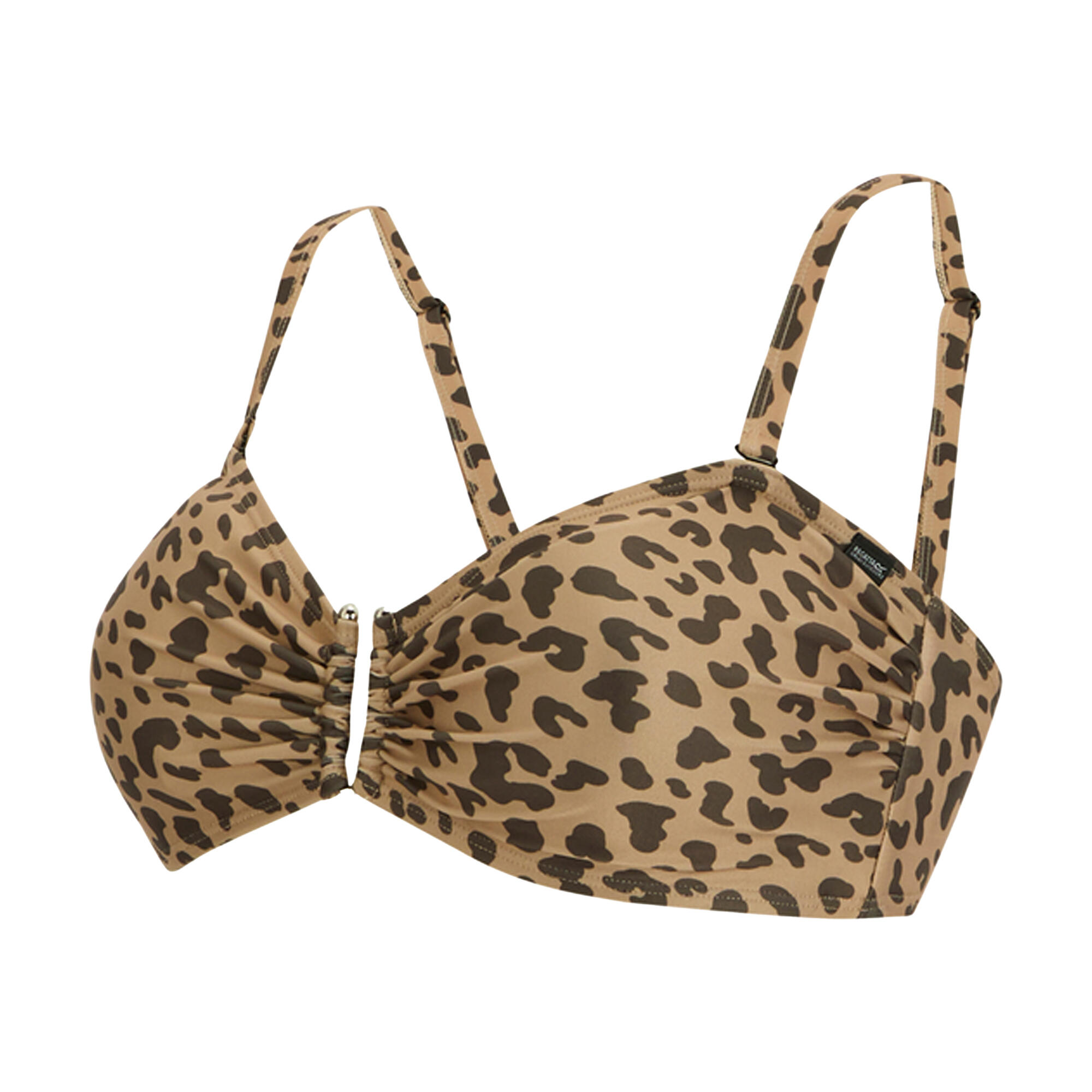 Haut De Bikini Bandeau Victoria's Secret - Imprimé Animalier Multicolore - Taille S - Neuf Avec étiquettes - Sans Bretelles