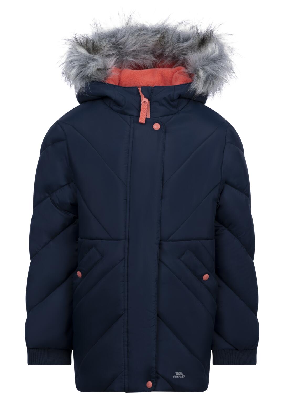 Chaqueta acolchada mujer con capucha y 2 bolsillos 1/2